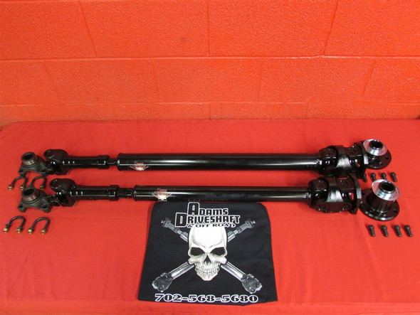 ADAMS DRIVESHAFT JK FRONT & REAR 1350 CV DRIVESHAFT PACKAGE with SOLID U-JOINTS [EXTREME DUTY SERIES]