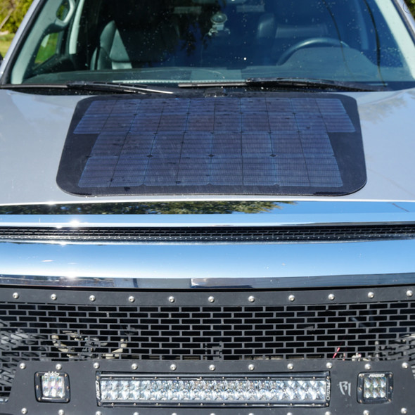 Cascadia 4x4 Toyota Tundra- 90 Watt Hood Solar Panel VSS System