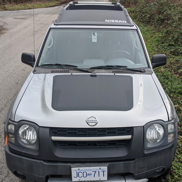 Cascadia 4x4 Nissan Xterra (1999-2015)- 90 Watt Hood Solar Panel VSS System