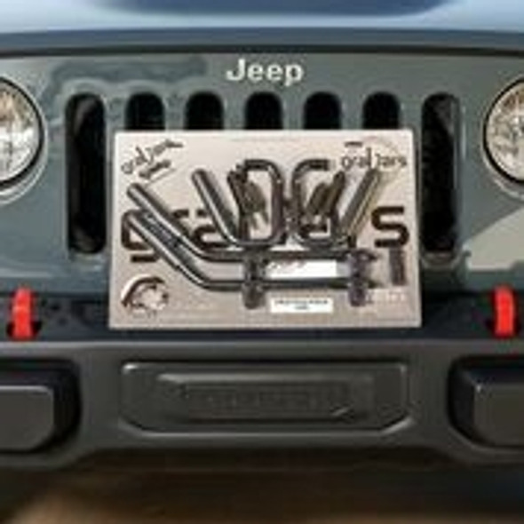 Complete 4-Door JKU Jeep Front & Back Handle Set. Our 3/4" solid steel (not tubing) GraBars are perfect for getting in & out of your Jeep, or for holding on while going down a rugged trail! We build these handles to last for the life of your Jeep! Handles come in pairs (2), and you will recieve the front and back sets, and will fit all 2007-2013 JKU Wranglers. (Powder-Coated in Black - with Grade 12 Black Steel Mounting Bolts Included) Our GraBars do not require drilling, or modifying the Jeep in anyway, and easily install within minutes! Because they are solid steel they don't sway back and forth like other grab handles being offered by other vendors, and they are not in your way when getting in and out of the Jeep. NOTE: This product has a Lifetime Warranty and Built in The United States of America, Keeping our Jobs at Home! NOTE: Some images may show "optional grips" installed. (This is for photo purposes only, grips are an option)