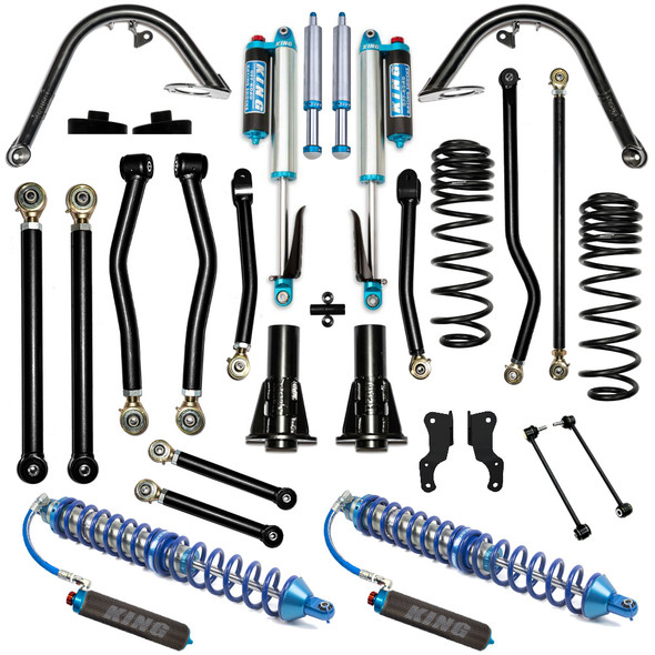 Rebel Off Road Recon 4.5" Overland Stage 2 Complete Coilover Kit, 2020+ Jeep Gladiator JT