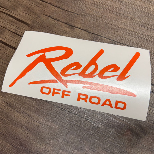 Rebel Off Road Miami Fresh Decal, Orange