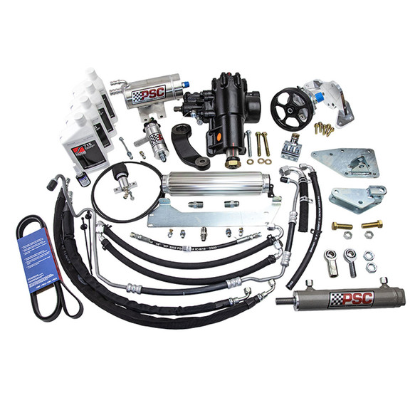 PSC Big Bore HD Cylinder Assist Steering Kit, 18+ Jeep Wrangler JL (Stock Axle & Tie Rod)