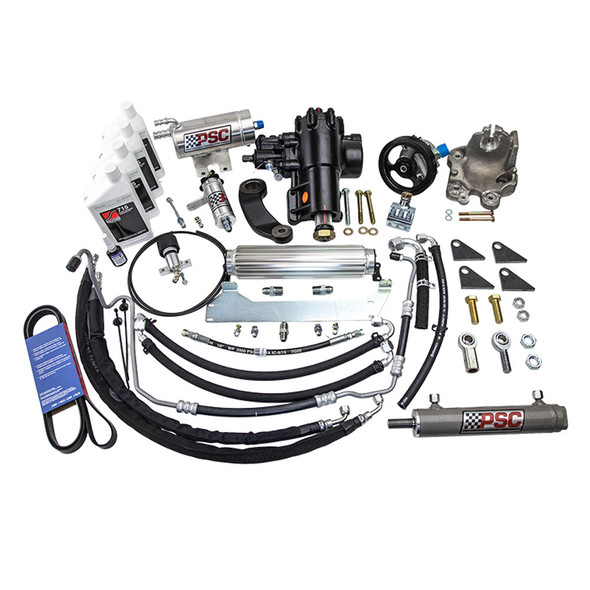 PSC Big Bore XD-JT Cylinder Assist Steering Kit, 2020+ Jeep JT Gladiator 3.6L (Aftermarket Axles)