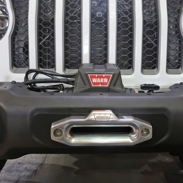 Rock Hard 4x4 Winch Plate for Factory Steel Front Bumper, Jeep Wrangler JL / Gladiator JT